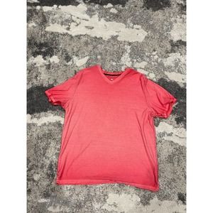 Tommy Bahama Salmon Pink Dress Shirt Large Men's